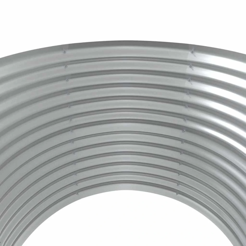 vidaXL augstā puķu kaste, 100x100x68 cm, cinkots tērauds, zaļa