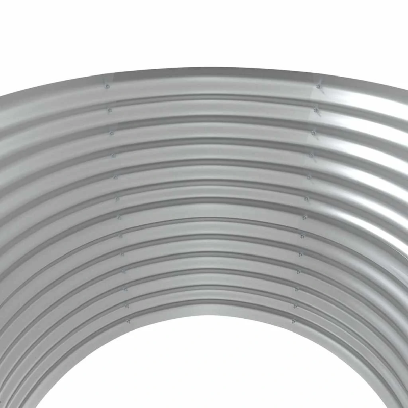 vidaXL augstā puķu kaste, 100x100x68 cm, cinkots tērauds, brūna