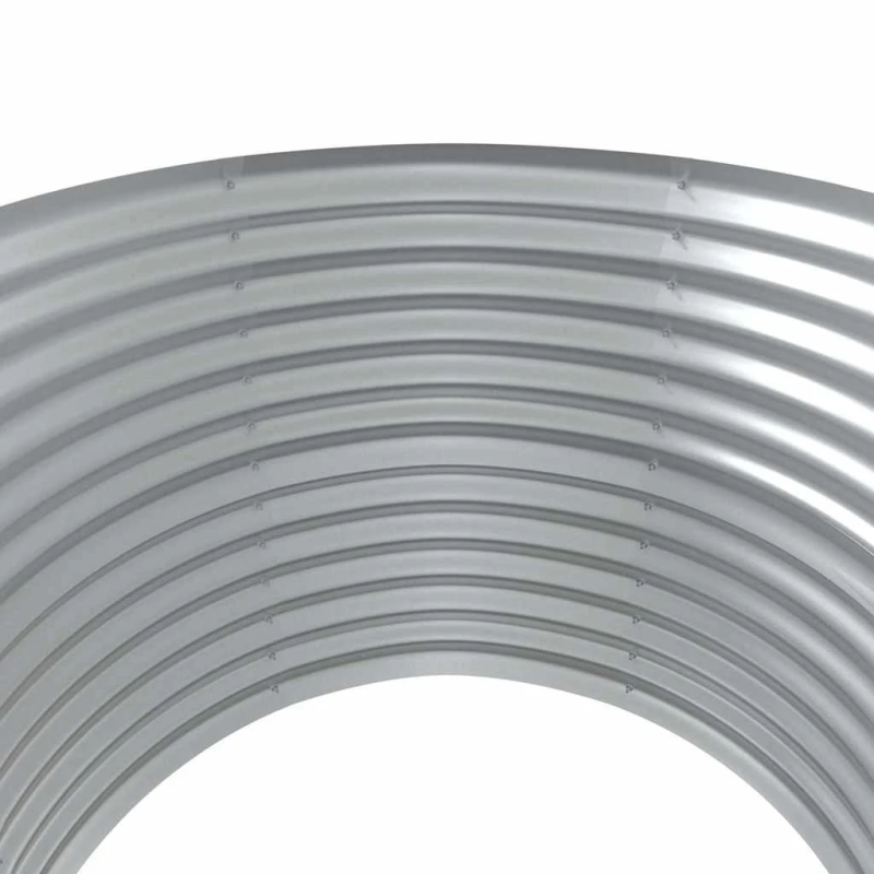 vidaXL augstā puķu kaste, 100x100x68 cm, cinkots tērauds, antracītpelēka