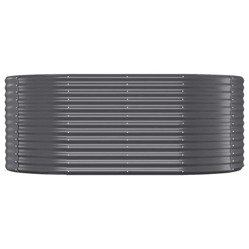 vidaXL augstā puķu kaste, 175x100x68 cm, cinkots tērauds, antracītpelēka