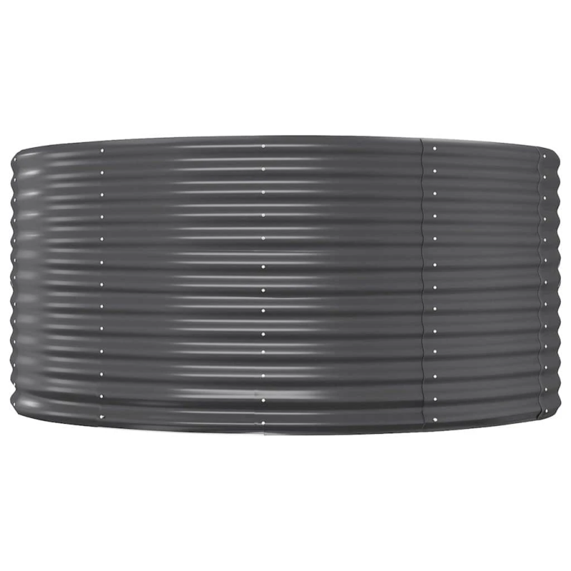 vidaXL augstā puķu kaste, antracītpelēka, 367x140x68 cm, cinkots tērauds