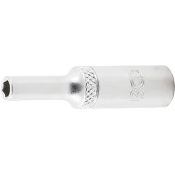 Socket, Hexagon, deep - 6.3 mm ,1-4, Drive - 4 mm