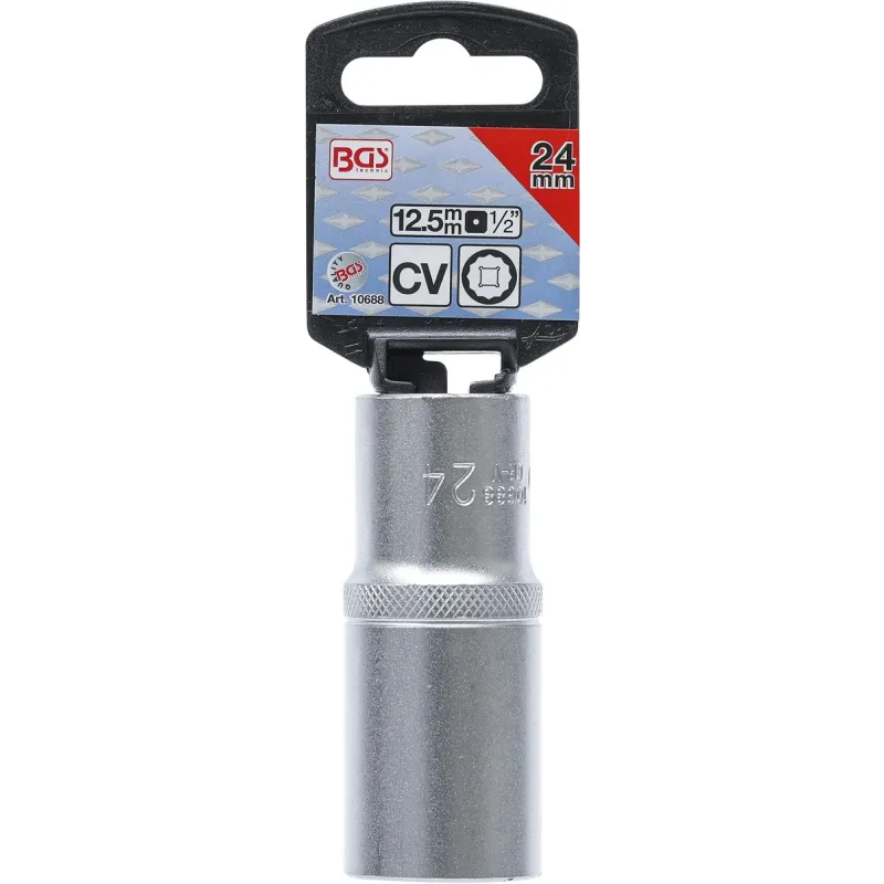 Muciņa 12-kanšu dziļā - 24 mm izmērs - 1-2 savienojums