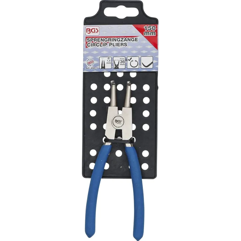 Circlip Pliers - angled - for outside Circlips - 150 mm