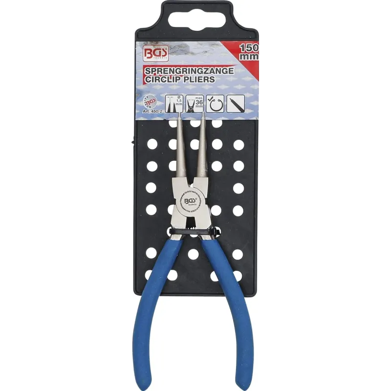 Circlip Pliers - straight - for inside Circlips - 150 mm