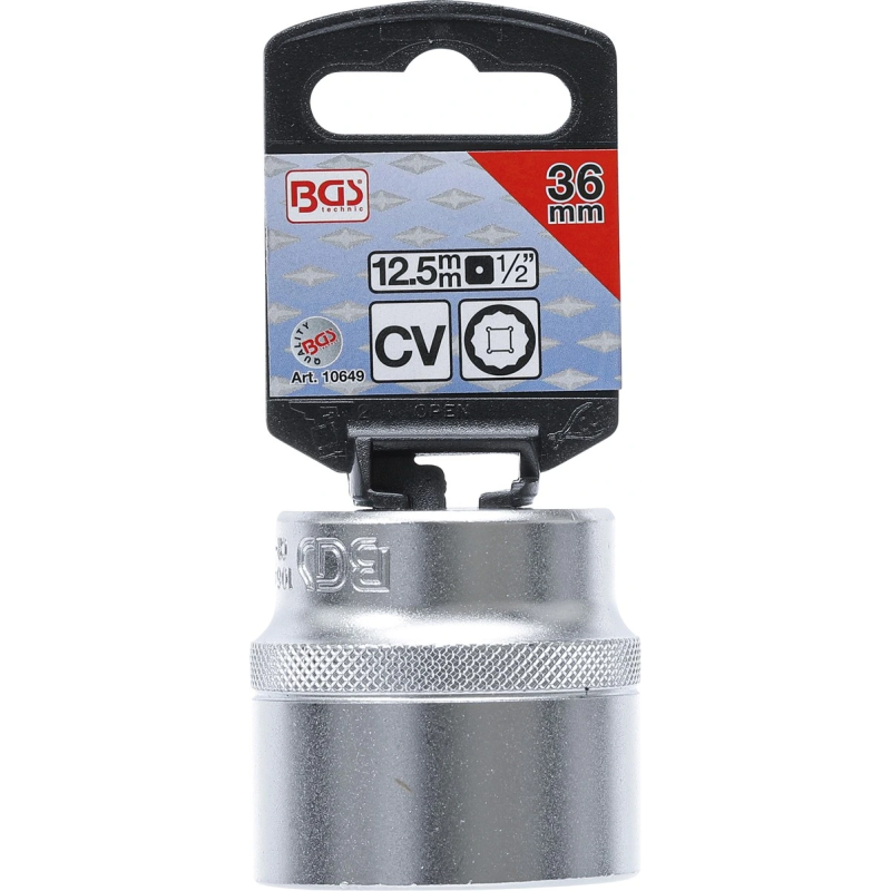 Muciņa 12-kanšu - 36 mm izmērs - 1-2 savienojums