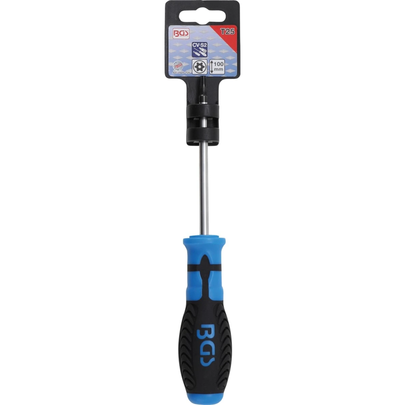 Skrūvgriezis Torx ar caurumu - T25 izmērs - 100 mm asmeņa garums