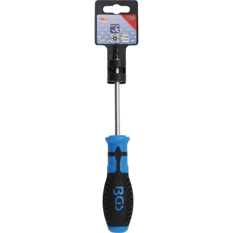 Skrūvgriezis Torx ar caurumu - T25 izmērs - 100 mm asmeņa garums