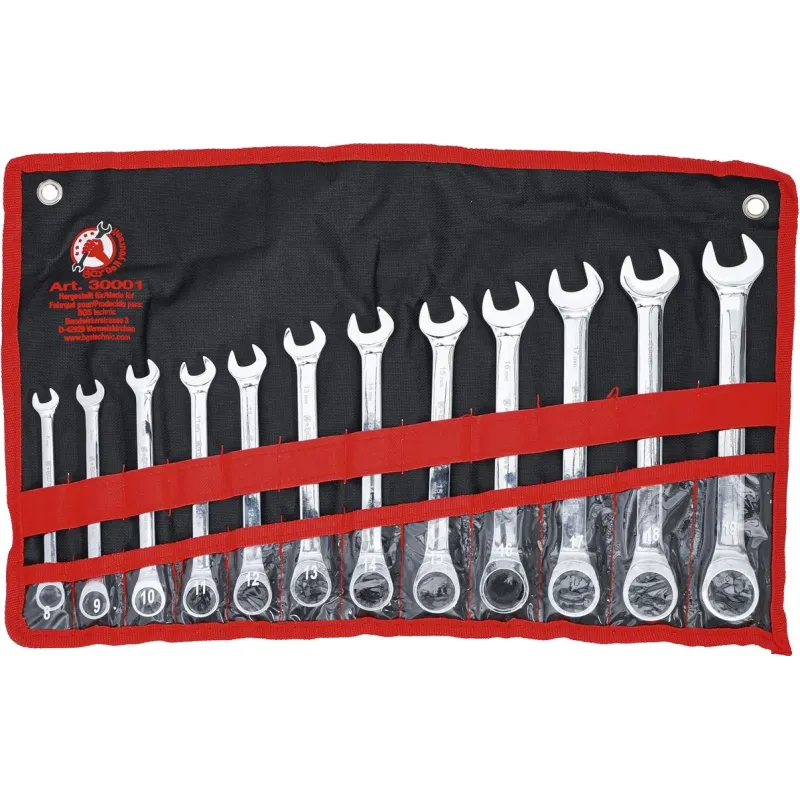 Reverso kombinēto atslēgu komplekts - 8 - 19 mm - 12 gab.