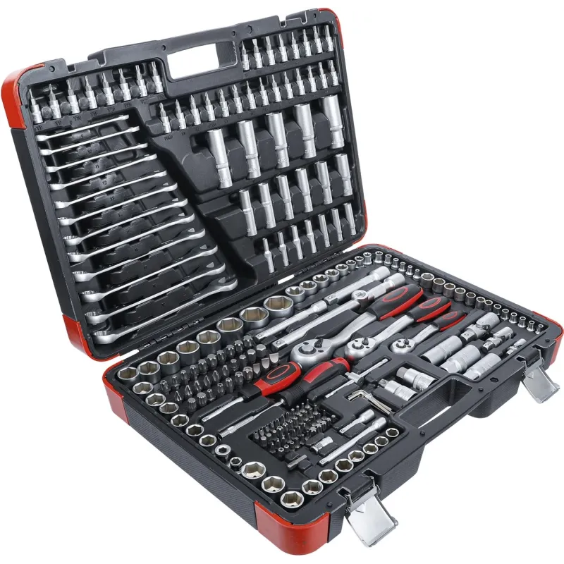 Socket Set - 6.3 mm ,1-4, - 10 mm ,3-8, - 12.5 mm ,1-2, Drive - 216 pcs.
