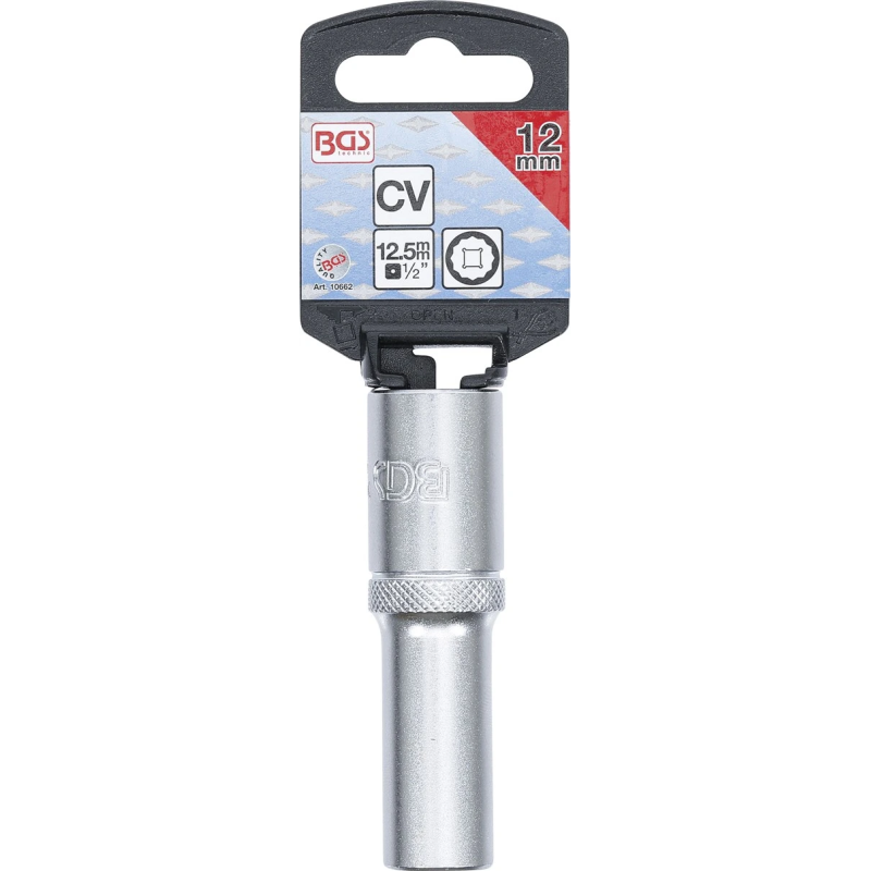 Muciņa 12-kanšu dziļā - 12 mm izmērs - 1-2" savienojums