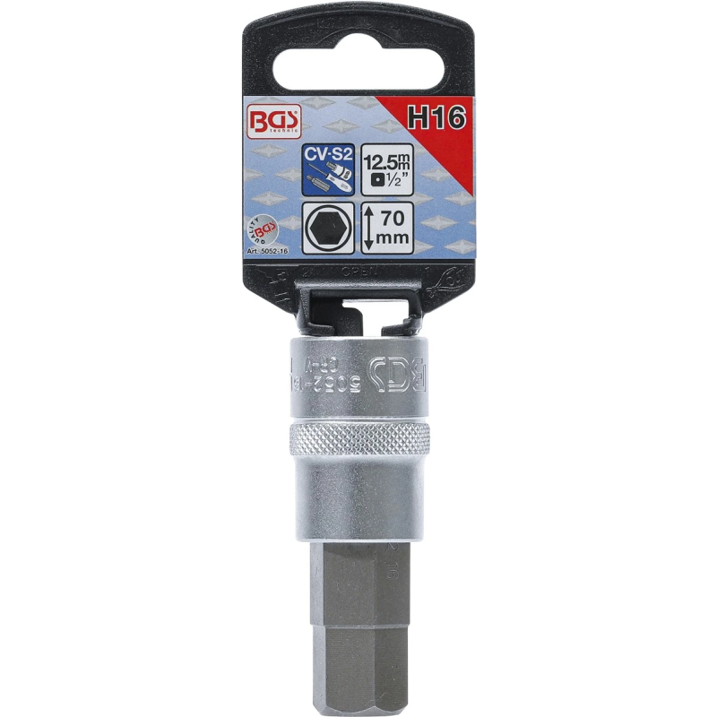 Skrūvgriežu uzgalis muciņā - 16 mm Uzgalis - 1-2" Stiprinājums