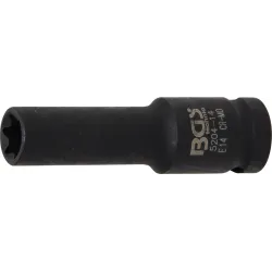Impact Socket E-Type, deep - 12.5 mm ,1-2, Drive - E14 mm