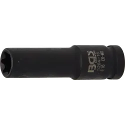 Impact Socket E-Type, deep - 12.5 mm ,1-2, Drive - E16 mm