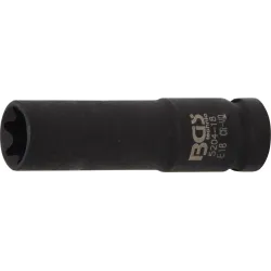 Impact Socket E-Type, deep - 12.5 mm ,1-2, Drive - E18 mm