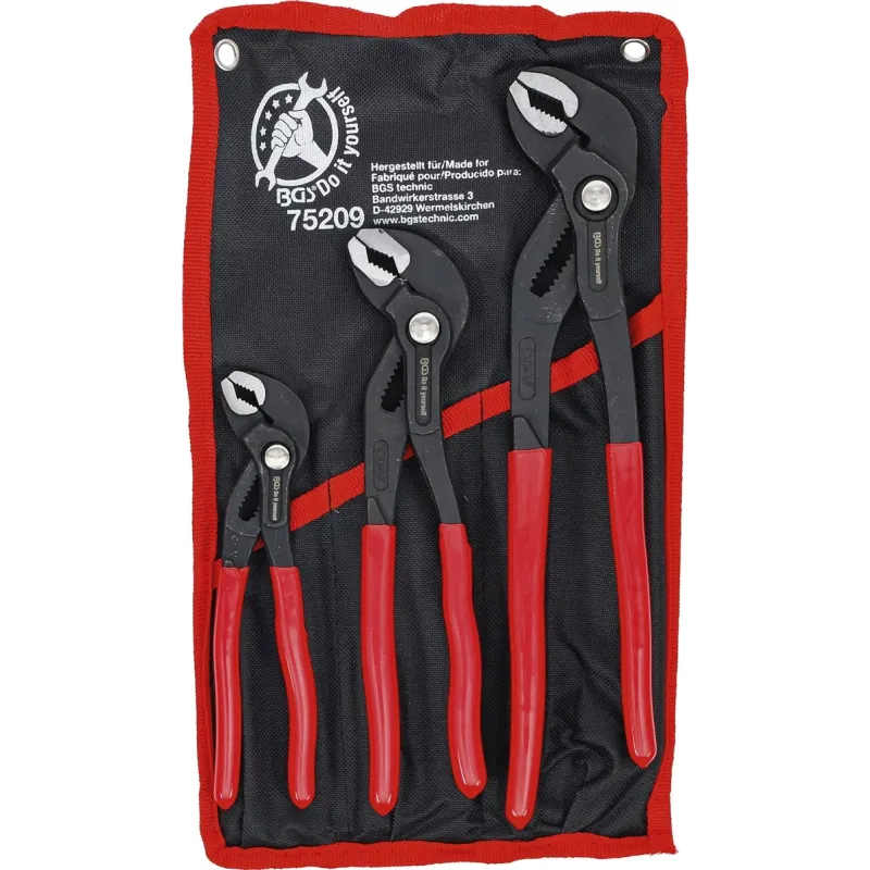 Water Pump Pliers Set - 175 - 240 - 300 mm - 3 pcs.