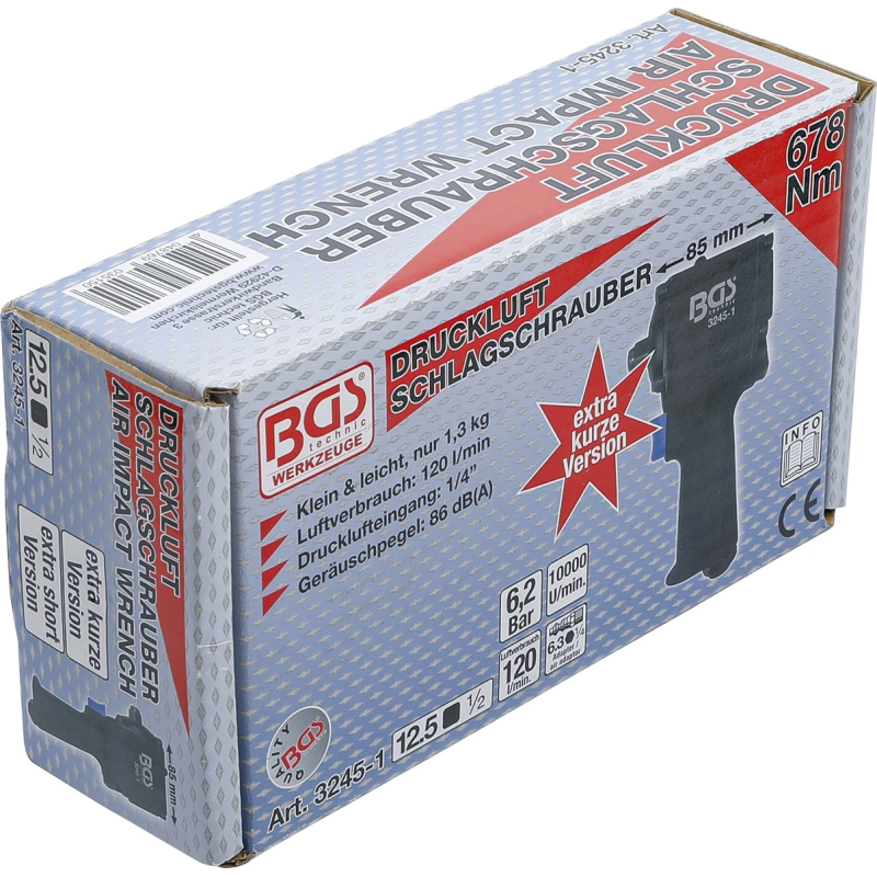 3245-1 Pneimat. skrūvpistole ekstra īsa 678Nm BGS