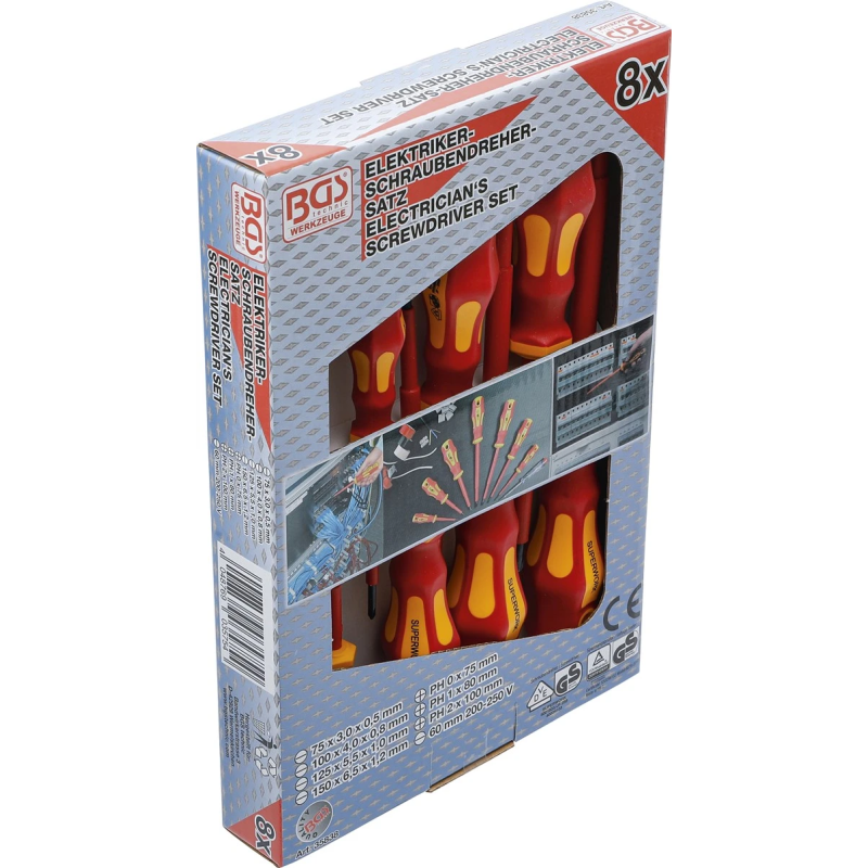 VDE skrūvgriežu komplekts - 8 gab.