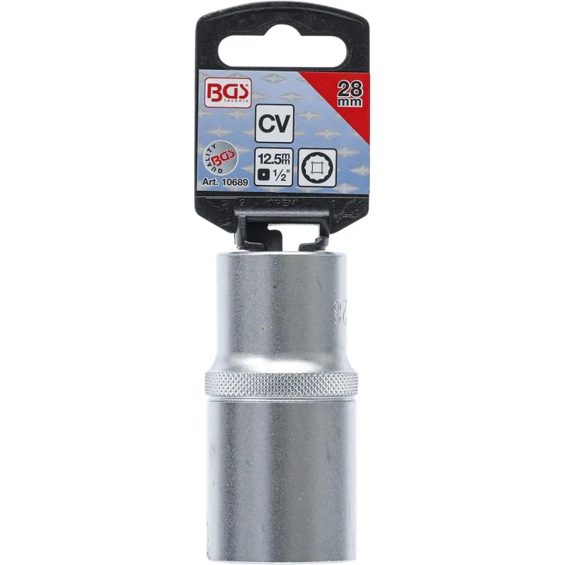 Muciņa 12-kanšu dziļā - 28 mm izmērs - 1-2 savienojums