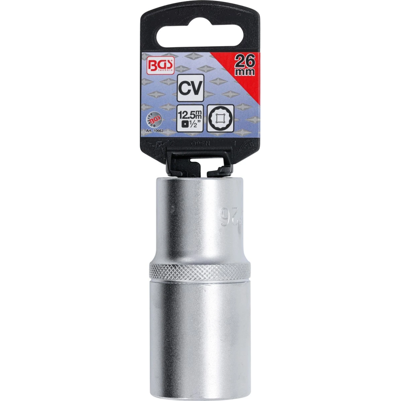 Muciņa 12-kanšu dziļā - 26 mm izmērs - 1-2" savienojums