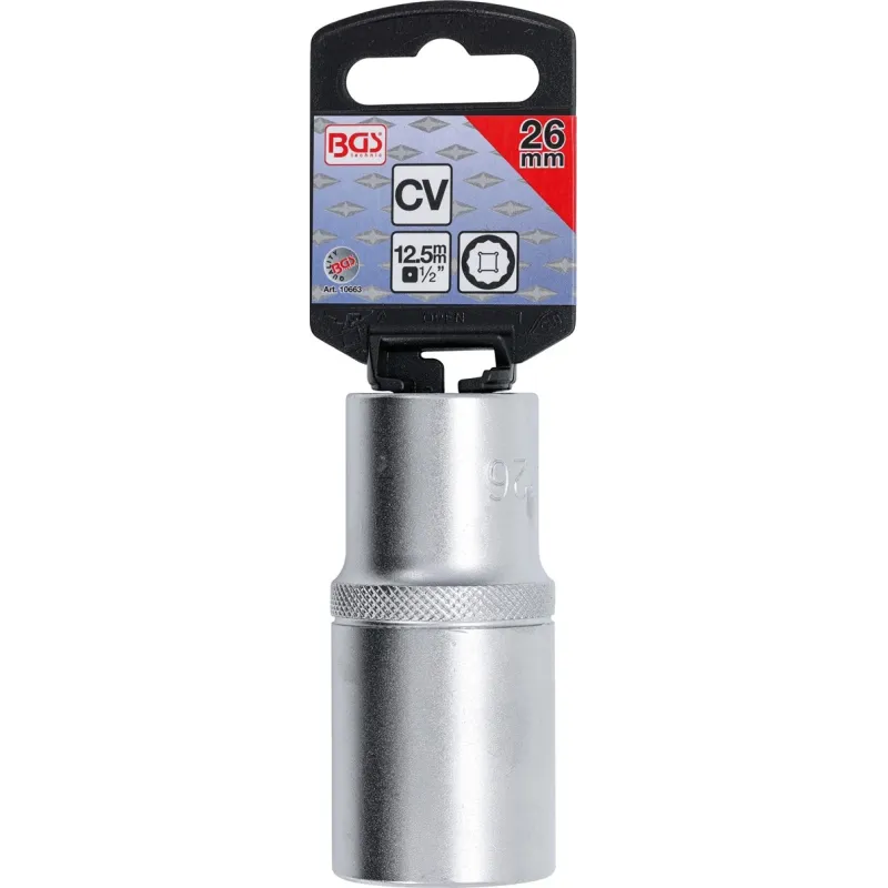 Muciņa 12-kanšu dziļā - 26 mm izmērs - 1-2 savienojums