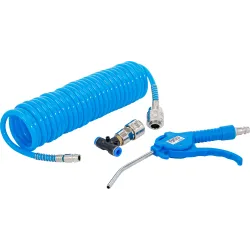 Gaisa pistole BGS ar spirālveida cauruli un T-veida savienotāju