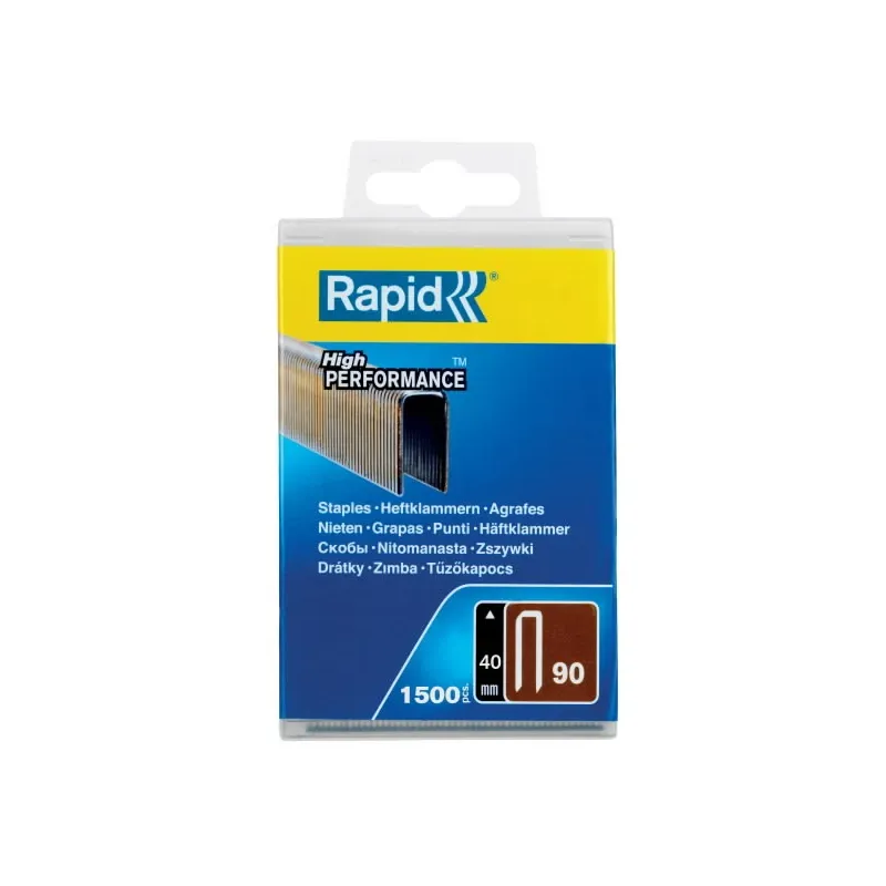 Kabės 90-40 1500vnt, plastikinėje dėžutėje, Rapid