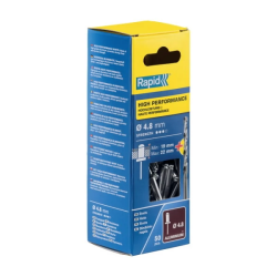 Alumīnija kniedes Al 4,8x25mm 50gab.+urbis komplektā, Rapid