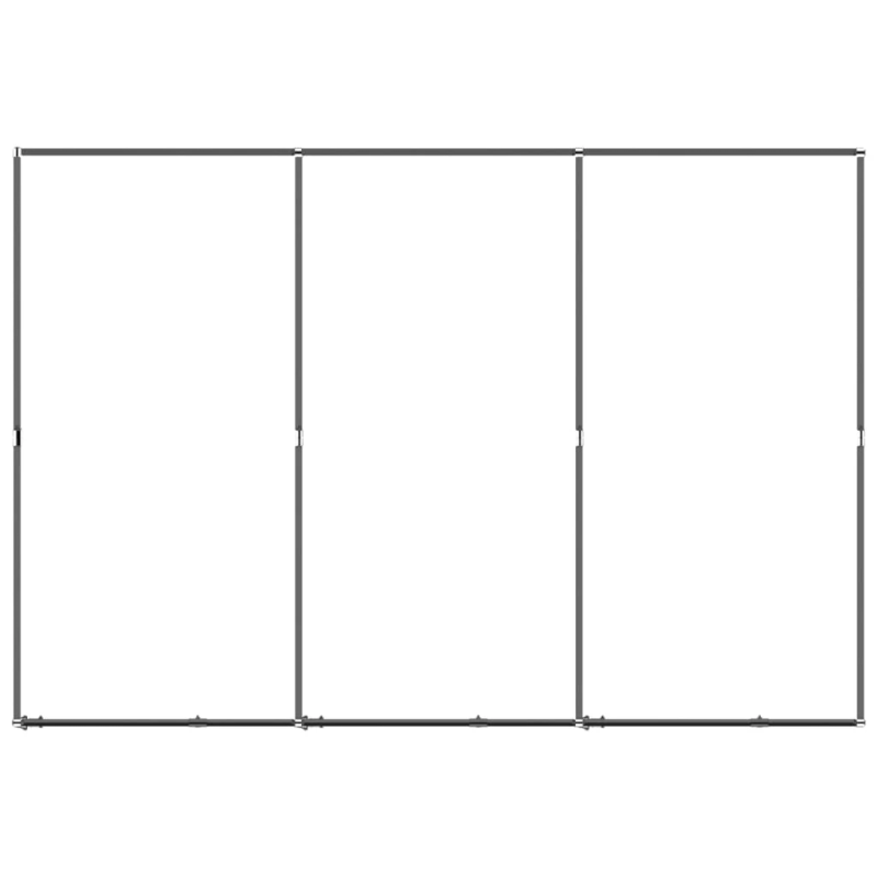 vidaXL suņu voljērs, 5,53 m², tērauds