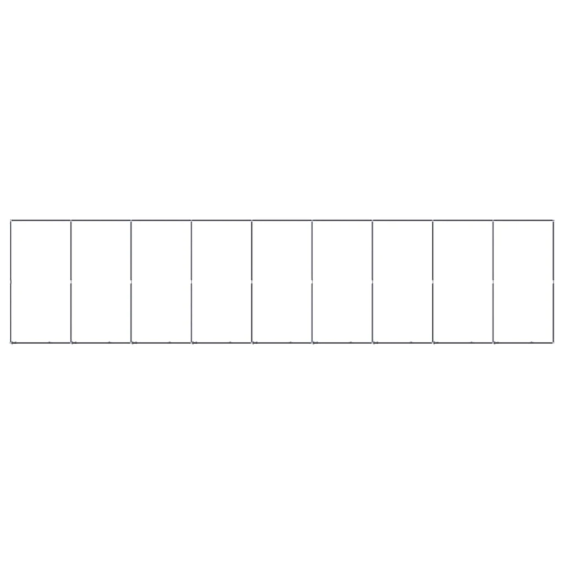 vidaXL suņu voljērs, 16,59 m², tērauds