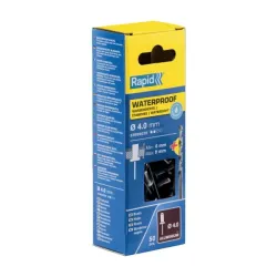 waterproof rivets 4,0x12mm 50pcs + Drill C, Rapid