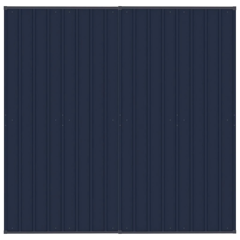 vidaXL suņu voljērs ar jumtu, 3,69 m², tērauds