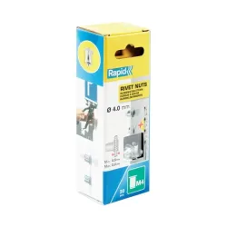 M4 rivet nuts, 20 pcs, Rapid