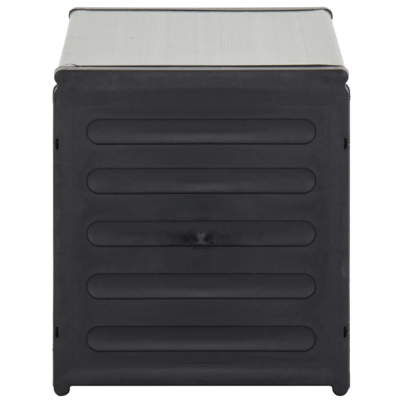 vidaXL dārza atkritumu kaste, 85x34x40 cm, pelēka