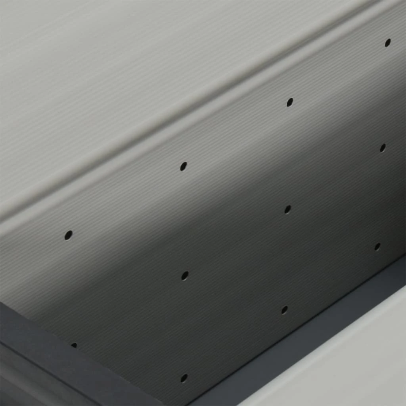 vidaXL dārza atkritumu kaste, 85x34x40 cm, pelēka