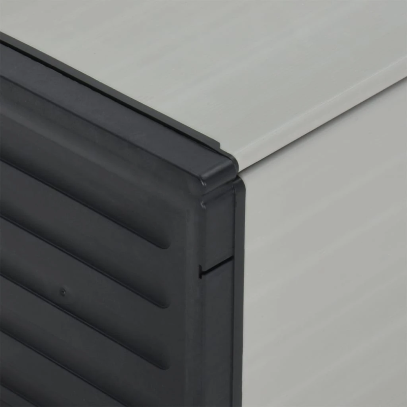 vidaXL dārza atkritumu kaste, 85x34x40 cm, pelēka