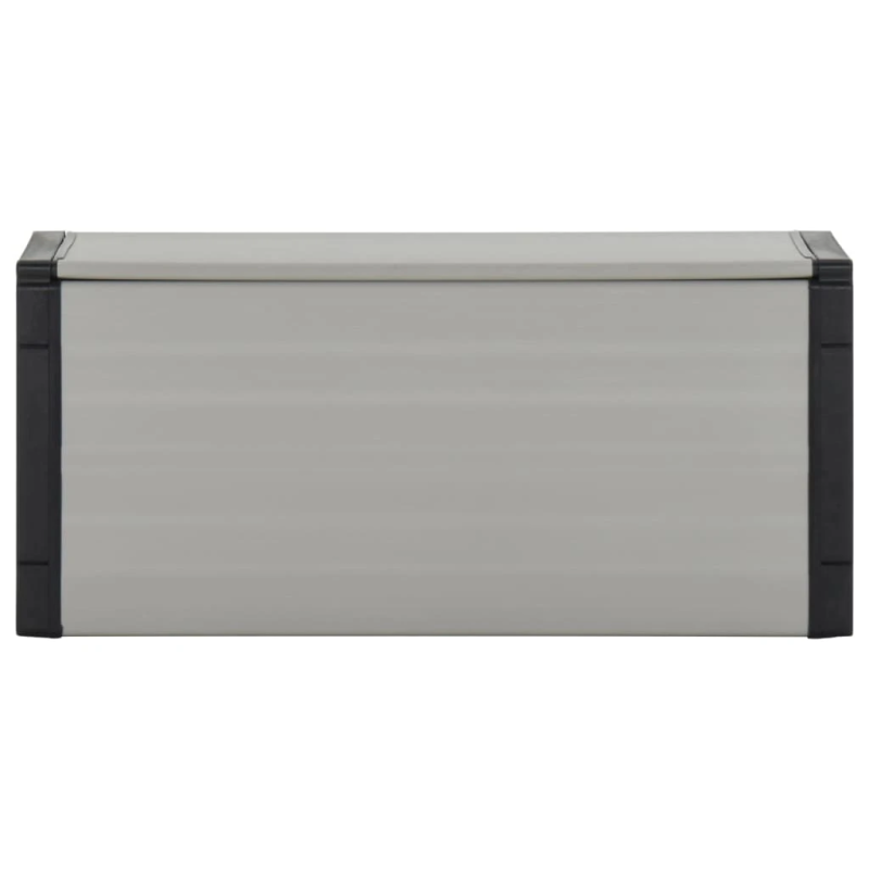 vidaXL dārza atkritumu kaste, 85x34x40 cm, pelēka