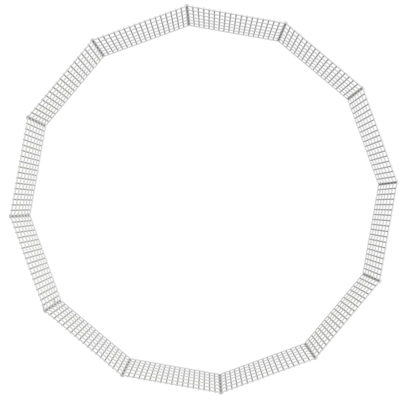 vidaXL dzīvnieku sētiņa, 12 paneļi, 54x60 cm, cinkota dzelzs