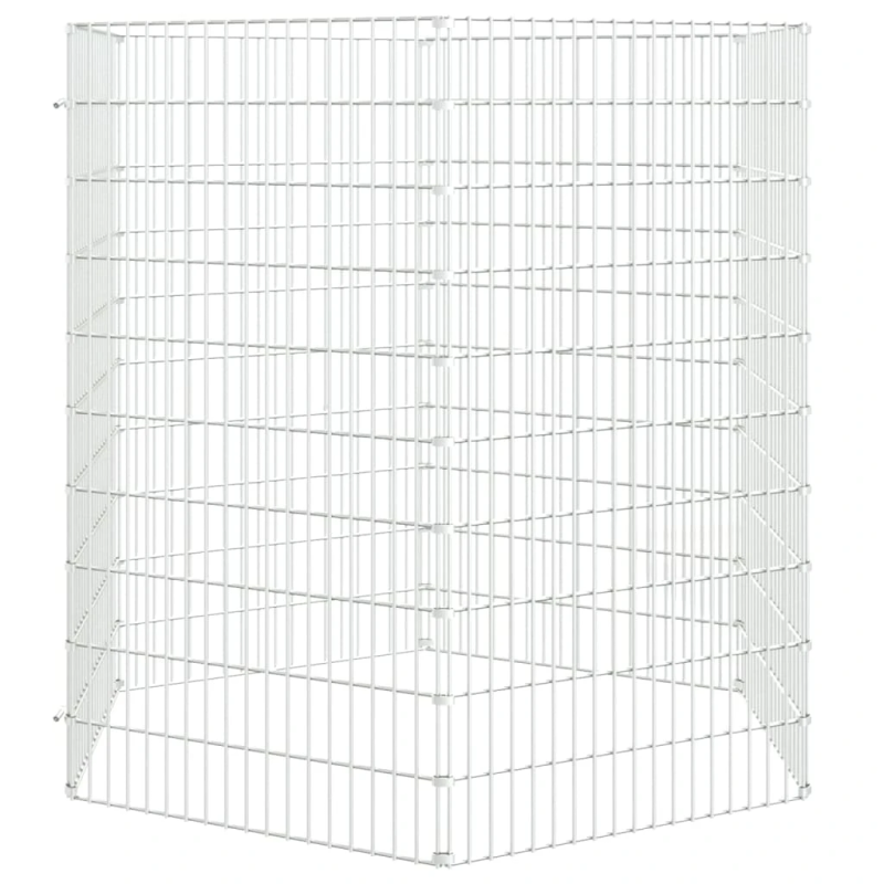 vidaXL dzīvnieku sētiņa, 6 paneļi, 54x100 cm, cinkota dzelzs