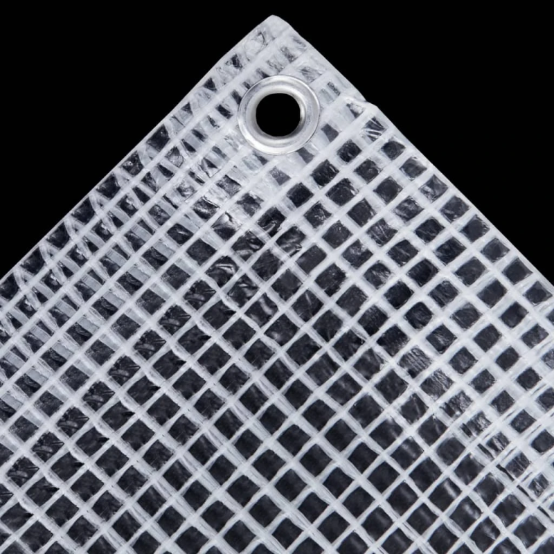 vidaXL brezenta pārklājs, smalki austs, 140 g-m², 8x8 m, balts