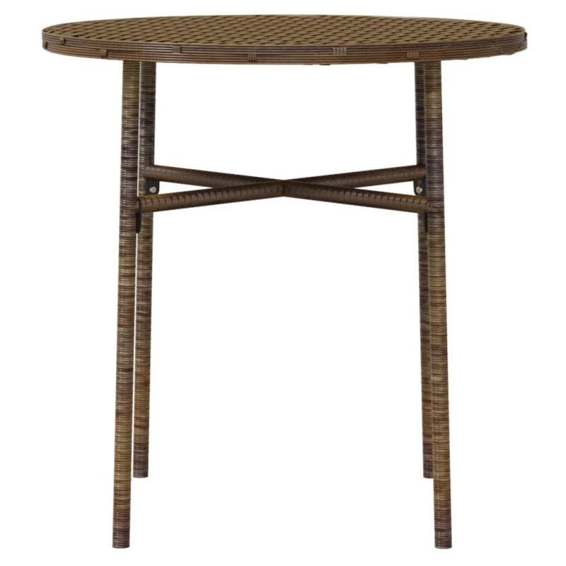 vidaXL 3-daļīgs dārza mēbeļu komplekts, PE rotangpalma, brūni