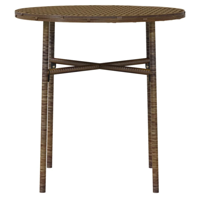 vidaXL 3-daļīgs dārza mēbeļu komplekts, brūna PE rotangpalma