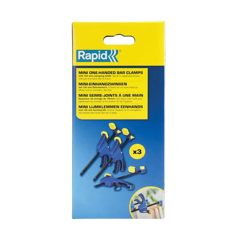 Mini One-Handed Bar Clamps, Rapid