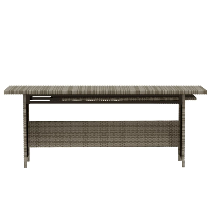 vidaXL 3-daļīgs dārza atpūtas mēbeļu komplekts, pelēka PE rotangpalma