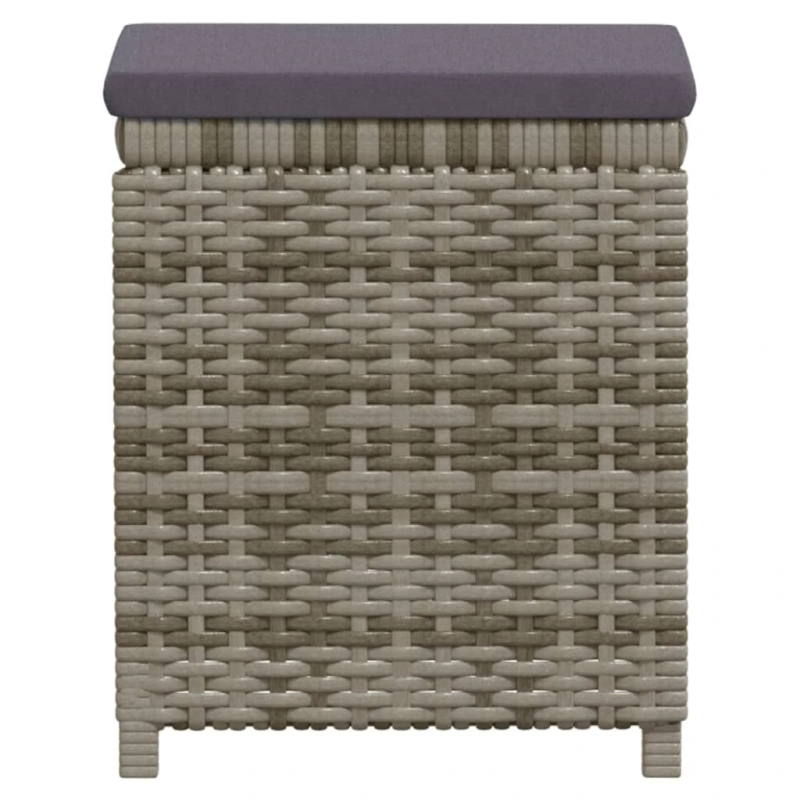 vidaXL 7-daļīgs dārza mēbeļu komplekts ar matračiem, PE rotangpalma