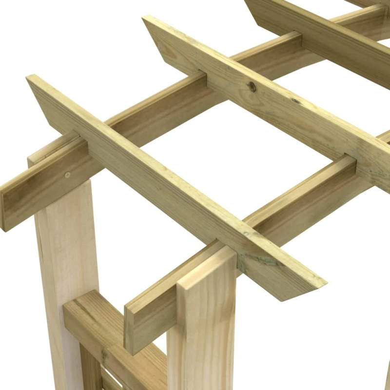 vidaXL arka, 110x60x210 cm, impregnēts priedes masīvkoks