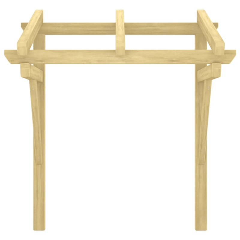 vidaXL durvju jumtiņš, 100x100x80 cm, impregnēts priedes masīvkoks