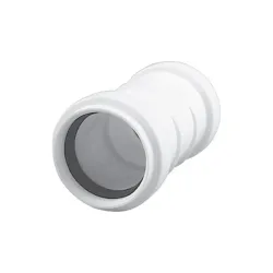Iekšējās kanalizācijas dubultā mufa HTplus. DIA 50 mm. balta