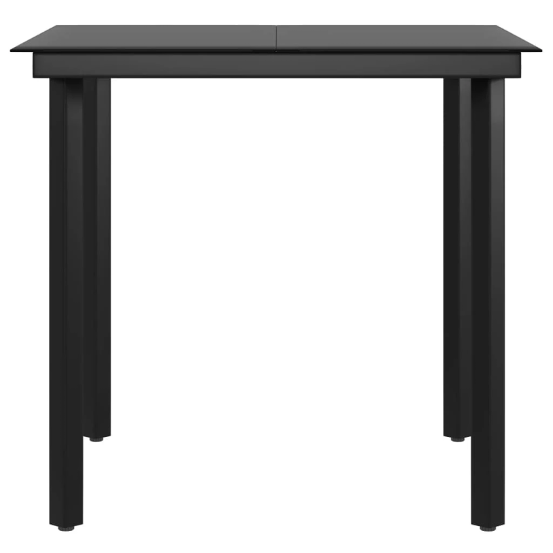 vidaXL 5-daļīgs dārza mēbeļu komplekts ar matračiem, brūns, melns