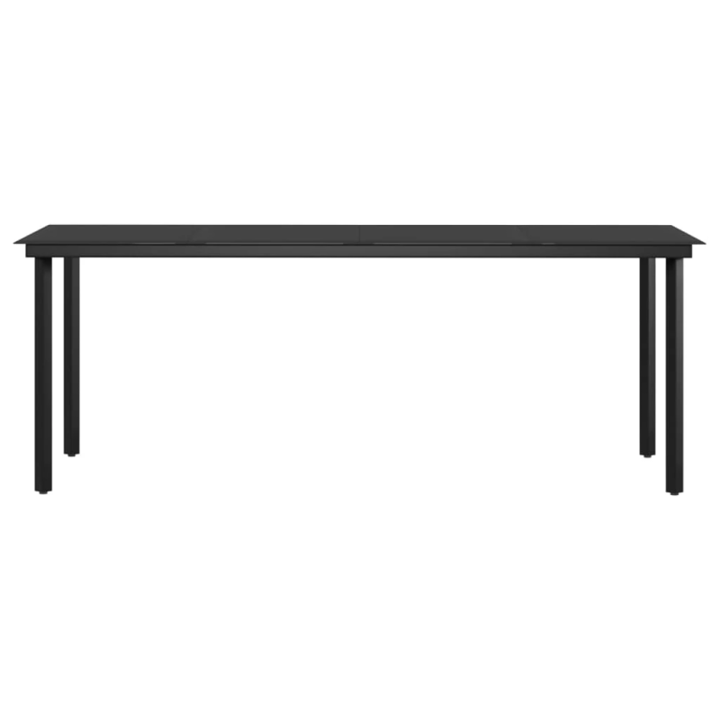 vidaXL 9-daļīgs dārza mēbeļu komplekts ar matračiem, brūns, melns